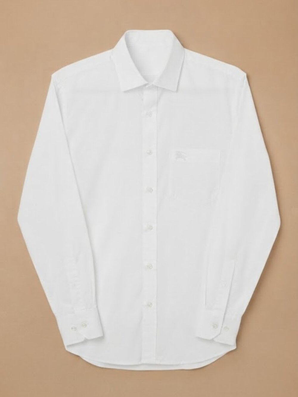 Burberry Men’s White Classic Button-Down Shirt